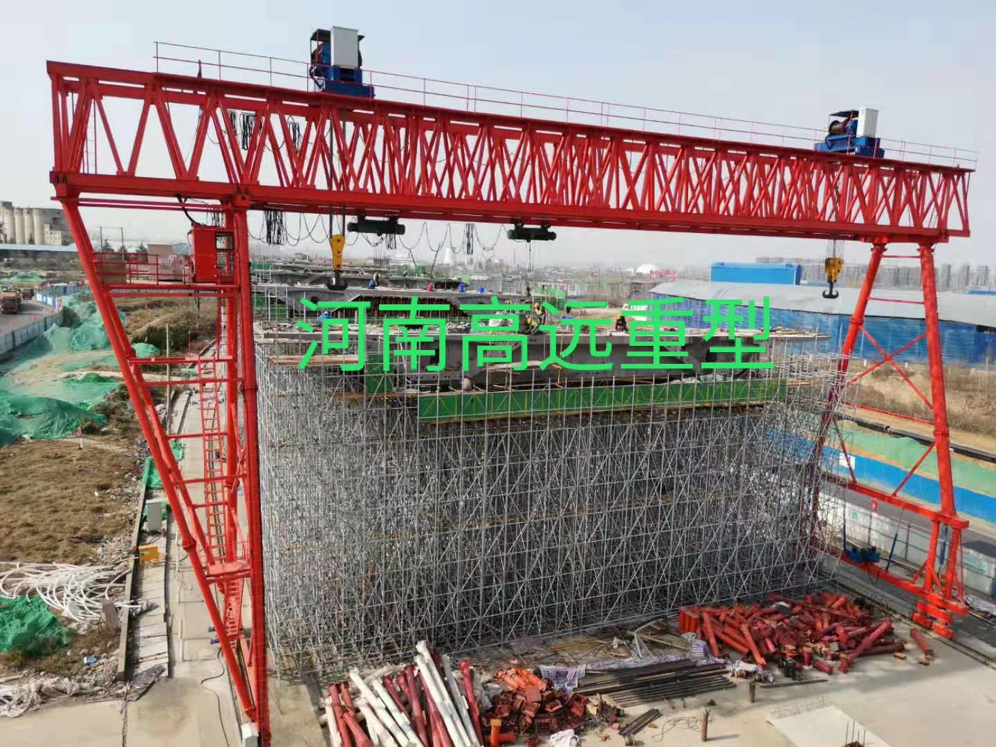 重慶勝和建筑工程有限公司拉薩提布崗項(xiàng)目，采購我廠ME60+60T-36M-9M-2臺(tái)，10T-36M-9M-4臺(tái)龍門吊